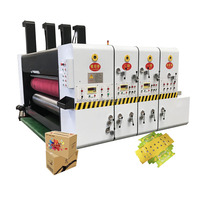 Mesin Cetak Flexo, Slotting, dan Die Cut untuk Kotak Karton, Mesin Pembuat Kotak Karton Bergelombang Reguler
