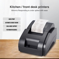 Grosir Printer penerimaan termal 58mm industri Desktop kecepatan tinggi + penerimaan termal antarmuka USB stok kompatibel