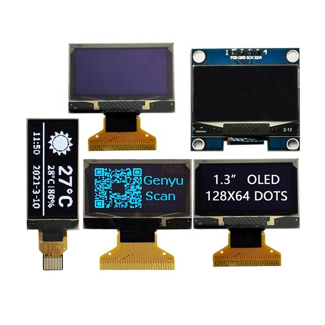 128X32 128X64 1.3 1.54 OLED Screen Panel 12/15/20/24/30 PIN SPI I2C Ssd1306 0.91 0.96 Inch Oled Display Module