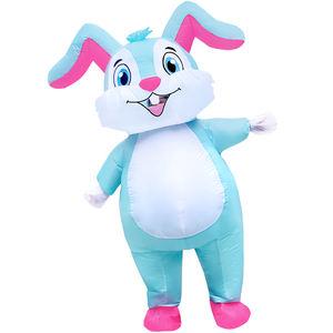 Bebé azul usable poliéster conejito mascota <span class=keywords><strong>disfraz</strong></span> para Cosplay <span class=keywords><strong>conejo</strong></span> inflable aire soplado tela lindo conejito <span class=keywords><strong>disfraz</strong></span> decoraciones - Product Image 2
