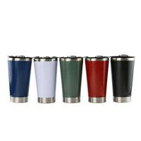 Mug à café isotherme en acier inoxydable 304 de 480 ml, anti-fuite, avec ouvre-bouteille, pour le voyage et l'extérieur, vente en gros transfrontalière