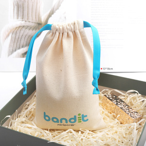 Fabricante OEM, venta al por mayor, bolsa de lona de algodón para joyería, bolsa para zapatos con cordón, bolsa de regalo, bolsa de polvo de lino con logotipo personalizado impreso - Product Image 1