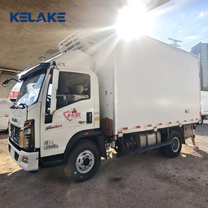Camion frigorifique diesel HOWO à prix d'usine, fourgonnette congélateur 3 tonnes, camions frigorifiques de marque internationale de premier plan - Product Image 4