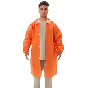 เสื้อกาวน์สำหรับอุตสาหกรรมอาหาร PP SMS SMS Pp เสื้อกาวน์แบบใช้แล้วทิ้ง - Product Image 5