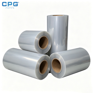 Film thermorétractable PETG, film rétractable PETG imprimable, transparent, pour étiquettes de bouteilles, emballage en rouleau - Product Image 1