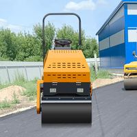 Compacteur vibrant à double roue électrique CE 1500 kg avec moteur EPA, démarrage électrique, Huade Hydraulic, Corée du Sud, Philippines, Algérie