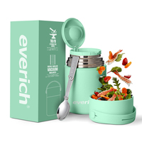 Le pot de nourriture isolé portable de 20oz en acier inoxydable pour enfants garde les aliments et les liquides chauds ou froids pendant 24 heures