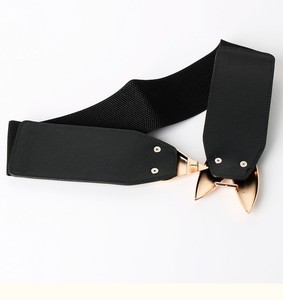 Nouvelle <span class=keywords><strong>ceinture</strong></span> <span class=keywords><strong>élastique</strong></span> large pour femme, vente directe usine, nouveau design, <span class=keywords><strong>boucle</strong></span> en alliage, <span class=keywords><strong>ceinture</strong></span> de robe tendance, assortiment quotidien, fourniture OEM ODM - Product Image 3