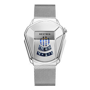 Reloj 6615 para hombres y mujeres marca de lujo oro BEST <span class=keywords><strong>WIN</strong></span> reloj de pulsera impermeable forma geométrica relojes de cuarzo - Product Image 5