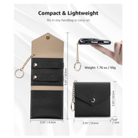 Nouvelle Pochette à Bijoux Pliable en Cuir PU, Mini Organisateur de Voyage Portable pour Chaînes de Perles, Boucles d'Oreilles et Bagues - Vente en Gros