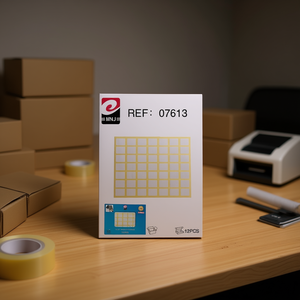 Mnj Self Adhesive <b>Labels</b> 12Pcs Grid Sheet For <b>Packaging</b> Labeling - Product Image 3