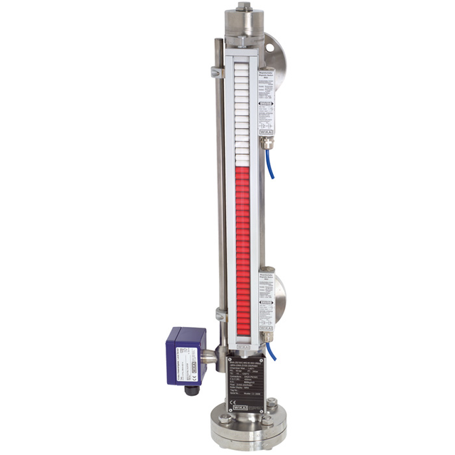 Wika Level Gauge Model BNA Magnetic Display Bypass Level Indicator Stainless Steel 1.2M Height Measuring Instrument