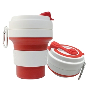 แก้วกาแฟซิลิโคนพับได้แบบพกพา ใช้กับเครื่องล้างจานและไมโครเวฟได้ - Product Image 1