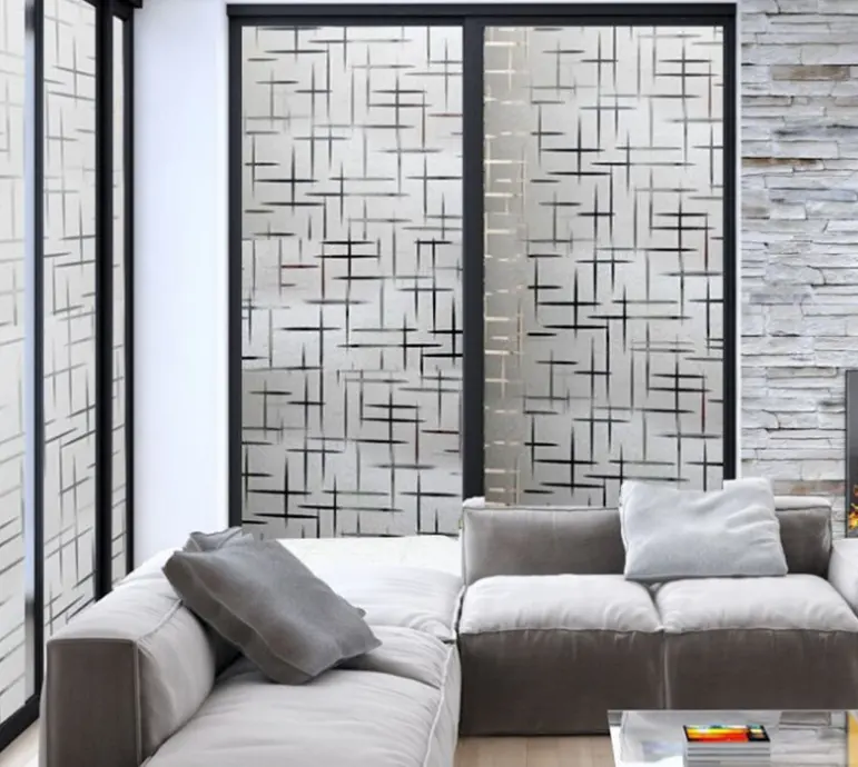 Decoratie Privacy Raamfolie Statische Glasfilm Home Etalage Covering Voor Kantoordecoratie