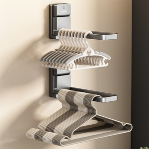 Wall Mounted <b>Clothes</b> Rack Storage <b>Shelf</b> Foldable Space Saving For Home Use - Product Image 3