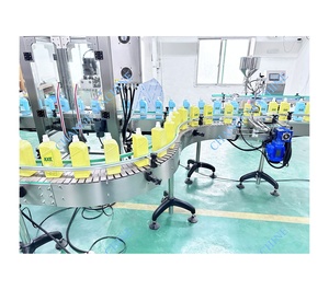 Đầy đủ tự động giặt chất tẩy rửa món ăn-rửa chất tẩy rửa làm đầy đóng nắp thu nhỏ dây chuyền sản xuất đóng gói điền Máy Uốn Tóc bồng - Product Image 4