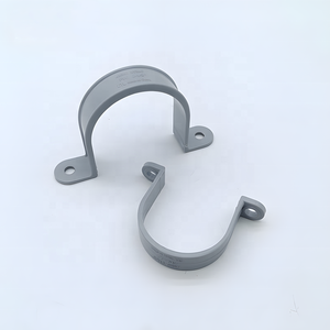 Braçadeira de PVC para tubos, braçadeira de plástico com <span class=keywords><strong>2</strong></span> furos, braçadeira de PVC para tubos, clipe de PVC de 1/<span class=keywords><strong>2</strong></span> " - <span class=keywords><strong>3</strong></span>" - Product Image 1