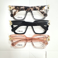 Vente en gros des dernières montures de lunettes optiques carrées classiques rétro en acétate de couleur unie, avec différentes couleurs, unisexe