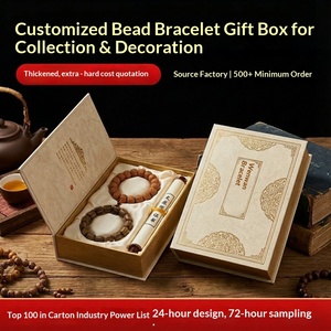 Custom Gold Foil Magnetic Flip <b>Book</b>-Shaped Gift <b>Box</b> for Beaded Bracelets, Factory Direct Small Batch Printing - Product Image 4