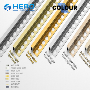 Perfil Decorativo de Aluminio para Esquinas de Azulejos, Protector de Bordes, Impermeable, Personalizable, Forma Cuadrada, Sitio <span class=keywords><strong>Web</strong></span> de Compras Hero - Product Image 3