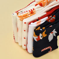 Chaussettes en tricot de Noël adorables, 12 paires en un ensemble, chaussettes pour femmes avec emballage en boîte mystère