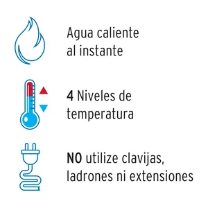 Scatola con 4 unità annaffiatoio elettrico, 4 temperature, 14.5 cm, bianco, Foset - Product Image 3