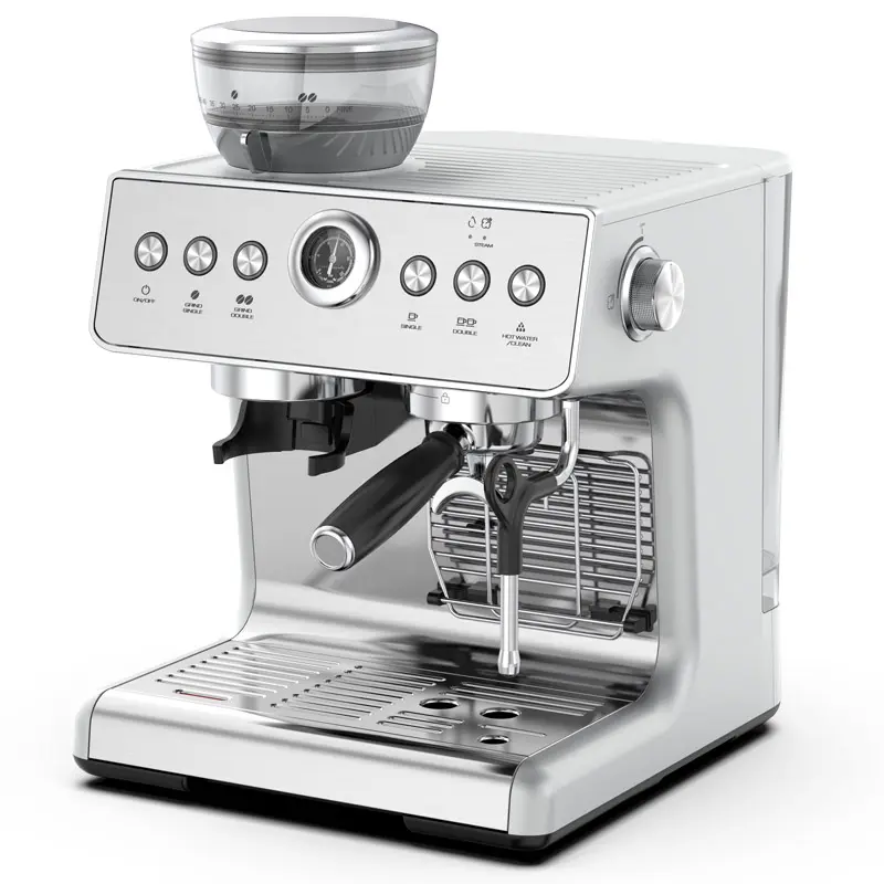 Cafetière expresso italienne 20 bars Cafetières intelligentes Cappuccino Machine à café expresso entièrement automatique avec vapeur
