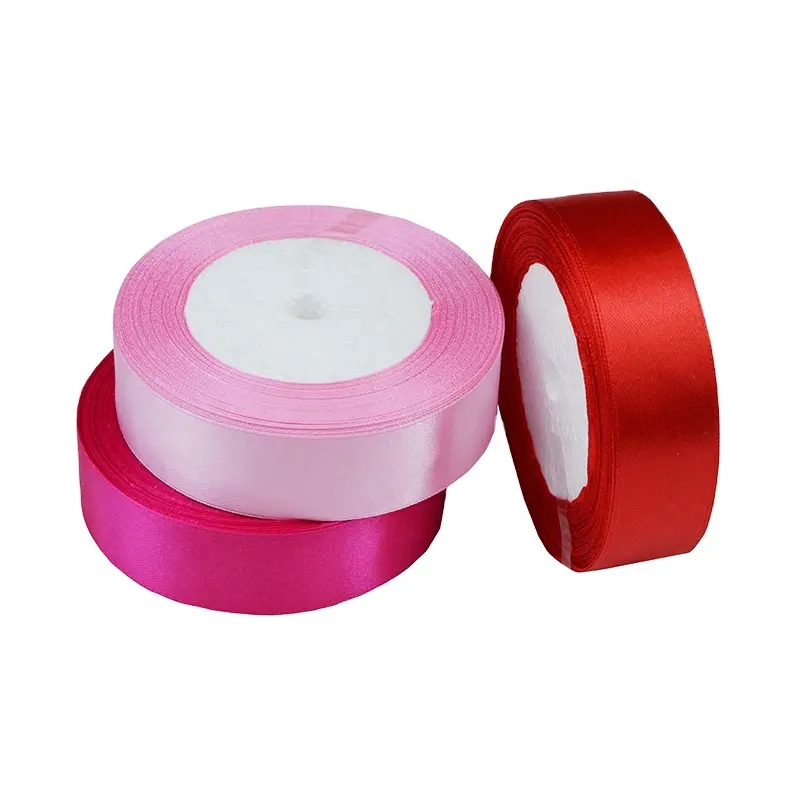 Wholesale 2.5センチメートルColorful Flower Packaging Ribbon Suitable Making Cloth Flowers Bouquet Packing Silk Ribbon