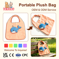Breloque de sac en peluche personnalisée OEM, porte-clés en peluche douce, broderie de logo personnalisée, ornement suspendu pour sac, pour promotion de marque