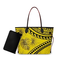 Sac à main tendance pour impression personnalisée à la demande, sac fourre-tout grand format en PU motif oiseau de paradis pour femme, avec petit sac inclus, sac à bandoulière pour femme