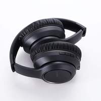 Headphone ANC BT Lipat Nyaman dengan Layar Digital, Tahan Air, Berbahan Kulit untuk Olahraga