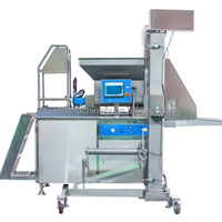 Ligne automatique de panification et d'enrobage de viande pour hamburgers, machine à fabriquer des galettes et nuggets de poulet, moteur inclus, acier inoxydable 304