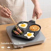 Ensemble de casseroles en aluminium antiadhésif classique et durable, personnalisable, 6 pièces, résistant au four, pour le petit-déjeuner des enfants, la préparation des aliments à la maison