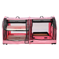 Jaula para Gatos Jaula para Espectáculos de Gatos Caja de Partos Cama para Perros Pequeños Casa para Perros