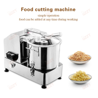 Machine à découper les aliments en acier inoxydable 9L 110V 220V pour viande et légumes, hachoir alimentaire commercial avec contrôle de vitesse progressif