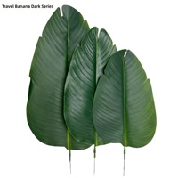 Feuilles artificielles d'oiseau de paradis suspendues à longue tige pour vase, en PE, haute qualité, haute simulation, pour décoration maison, mariage, fête