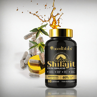 Kapsul Shilajit Suplemen Makanan 40% Gliserin Vitamin C 85+ Mineral Mikro Pendukung Energi & Imunitas 60 Kapsul Dewasa Organik