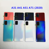 Remplacement de verre arrière pour Samsung Galaxy s8 Note 9 10 Plus A10 j2/j3/j5/j7 objectif d'appareil photo avec couvercle de batterie boîtier de porte arrière