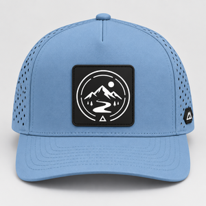 Casquettes Snapback de haute qualité 100% polyester, respirantes, sportives, à 5 panneaux, avec trous découpés au laser, logo personnalisé en PVC, casquette snapback - Product Image 2