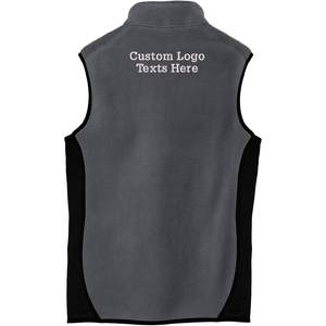 Unisex CUSTOM F228 bordado personalizado R-Tek Pro polar cremallera completa ropa de trabajo Chaleco con logotipo personalizado textos personalizables - Product Image 1