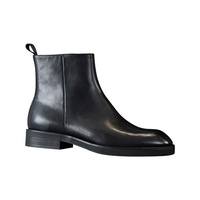 Bottes Chelsea montantes pour hommes, style mode, en cuir véritable fait main, respirantes, classiques et officielles
