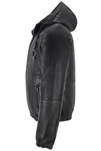 Veste en cuir Nappa noir 100% authentique sur mesure pour homme, coupe classique, marque privée OEM/ODM, style décontracté chic - Product Image 3