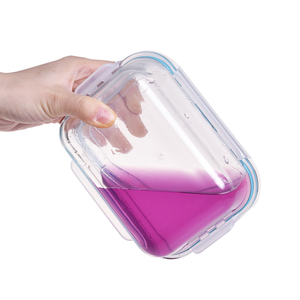 Para IKOO, <span class=keywords><strong>2</strong></span> compartimentos, contenedores de preparación de comidas de vidrio, fiambrera para microondas con bolsa para almacenamiento de alimentos - Product Image 3