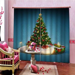 Natale modello tende e mantovane per bambini e casa per soggiorno e camera da letto finestra decorazione - Product Image 2