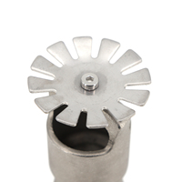 Buse double usage eau-mousse en acier inoxydable série PT 1/2" 3/4", tête de pulvérisation aspirante pour entrepôt et système de déboucheur d'incendie