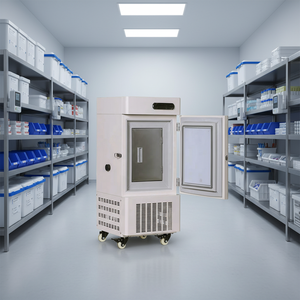 -86 28LMini Laboratoire Vertical Ultra Basse Température Congélateur Réfrigérateur Mobile Cold Storage - Product Image 1