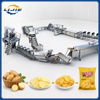 Productielijn voor hoogwaardige aardappelchips, automatische apparatuur voor de productie van aardappelchips, machine voor het continu snijden van verse aardappelchips