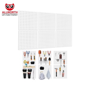 Chất lượng cao Pegboard On-Wall loạt linh hoạt cài đặt nhà để xe lưu trữ tường kệ kit công cụ tổ chức văn phòng sử dụng với Hooks - Product Image 5