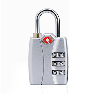 YIFtsa Jia Shi Jie <b>TSA</b> Combination <b>Lock</b> 3-Dial Zinc Alloy Chrome Travel <b>Lock</b> for Luggage and Bags - Product Image 1