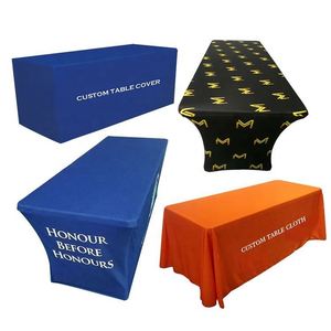 Polyester Decorative Display <b>Table</b> <b>Cloth</b> Fitted Rectangle <b>Table</b> <b>Cloth</b> Loose Trade Show Display <b>Table</b> <b>Cloth</b> - Product Image 1